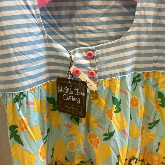 New Matilda Jane Brand Sweet Treat Maxi Dress Girls Teen Size 12 Floral Flower - Picture 14 of 15